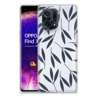 OPPO Find X5 | TPU Case | Leaves Blue
