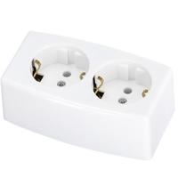 Stekkerdoos zonder kabel - 2-voudig