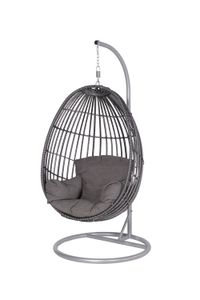 Panama swing chair egg carbon black/ earl grey/ dark grey