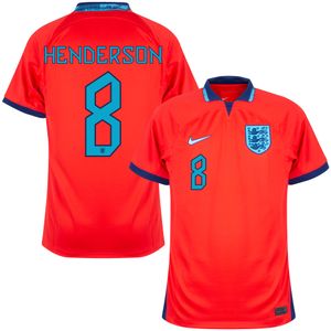 Engeland Shirt Uit 2022-2023 + Henderson 8