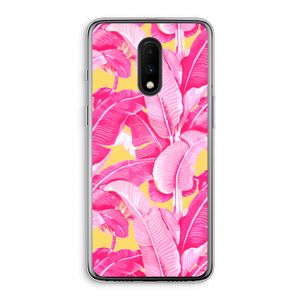 Pink Banana: OnePlus 7 Transparant Hoesje