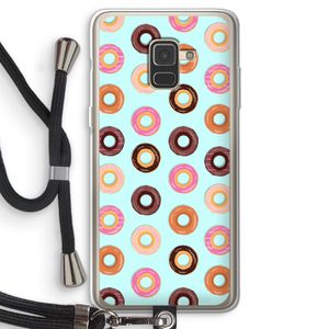 Donuts: Samsung Galaxy A8 (2018) Transparant Hoesje met koord
