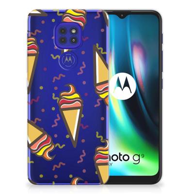 Motorola Moto G9 Play | E7 Plus | Siliconen Case | Icecream