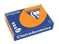 Clairefontaine Trophée Intens, gekleurd papier, A4, 210 g, 250 vel, feloranje - thumbnail