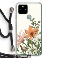 Floral bouquet: Pixel 5 Transparant Hoesje met koord