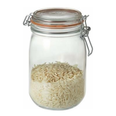 Le Parfait Weckpotten - inmaakpotten - 2x stuks - met klepdeksel - inhoud 1000 ml - 17.5 cm