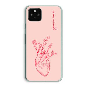 Blooming Heart: Google Pixel 5a 5G Transparant Hoesje
