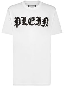 Philipp Plein t-shirt en coton à logo Gothic Plein - Blanc