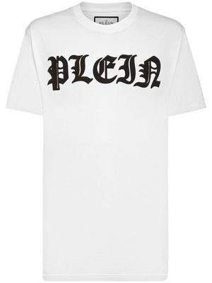 Philipp Plein t-shirt en coton à logo Gothic Plein - Blanc
