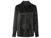 esmara Dames satijnen blouse (34, Zwart)