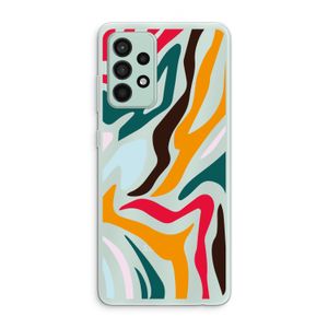 Colored Zebra: Samsung Galaxy A52s 5G Transparant Hoesje