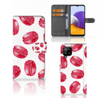 Samsung Galaxy A22 4G | M22 Book Cover Pink Macarons - thumbnail