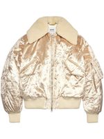 AMI Paris veste bomber à design métallisée - Tons neutres