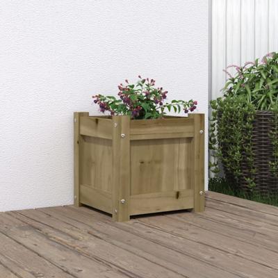 VidaXL Plantenbak 31x31x31 cm geïmpregneerd grenenhout