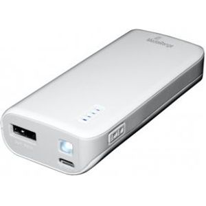 MediaRange MR751 powerbank Lithium-Ion (Li-Ion) 5200 mAh Grijs, Wit