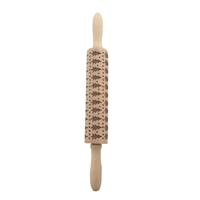 2 PC'S kerst reliëf deegroller bakken cookies fondant Taartdeeg gegraveerd roller (43cm kerstboom)