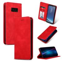 Retro huid voelen Business magnetische horizontale Flip lederen case voor Galaxy S8 PLUS (rood)