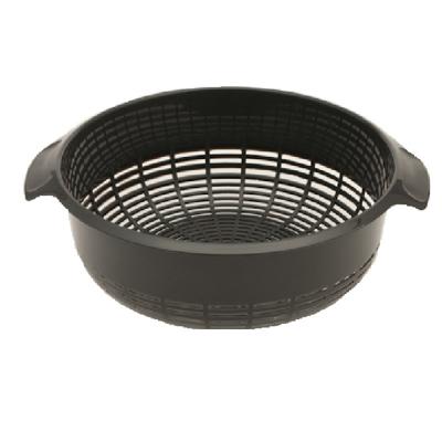 Plasticforte keuken vergiet - kunststof - antraciet - afgieten - breed model - 27 x 23 x 9 cm
