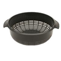 Plasticforte keuken vergiet - kunststof - antraciet - afgieten - breed model - 27 x 23 x 9 cm
