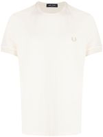 Fred Perry t-shirt Laurel Wreath en coton à motif brodé - Blanc