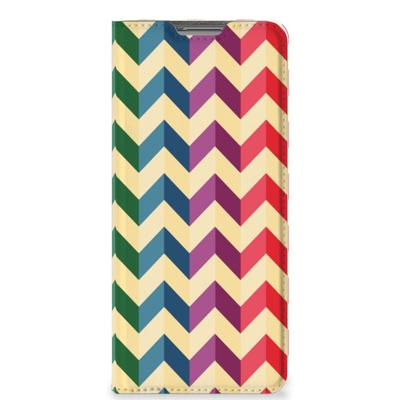 OPPO Find X5 | Hoesje met Magneet | Zigzag Multi Color
