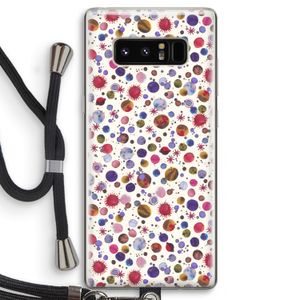 Planets Space: Samsung Galaxy Note 8 Transparant Hoesje met koord