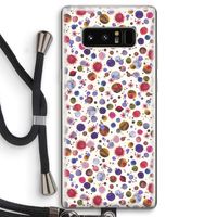 Planets Space: Samsung Galaxy Note 8 Transparant Hoesje met koord