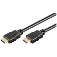 Goobay 61164 HDMI-kabel HDMI Aansluitkabel HDMI-A-stekker, HDMI-A-stekker 15.00 m Zwart 4K UHD, Verguld, eARC