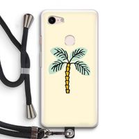 Palmboom: Pixel 3 Transparant Hoesje met koord