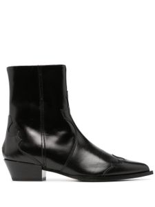 Aeyde bottines d'inspiration western - Noir