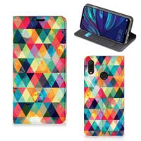 Huawei Y7 hoesje Y7 Pro (2019) | Hoesje met Magneet | Geruit