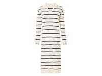esmara Dames jurk (beige/navy/strepen, L (44/46))