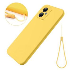 Motorola Moto G54 Liquid Siliconen Hoesje - Geel