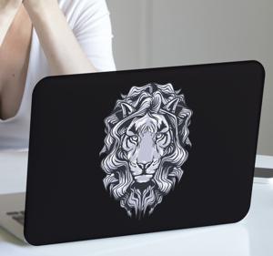 Zwarte leeuw laptop skin