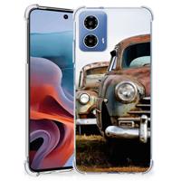 Motorola Moto G34 Anti-shock Hoesje met foto Vintage Auto