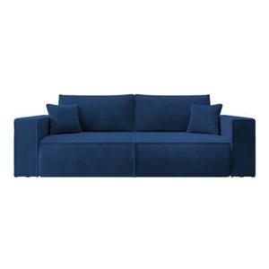 NADUVI Collection Galine 3-zitsbank met Slaapfunctie - Ribstof - Donkerblauw