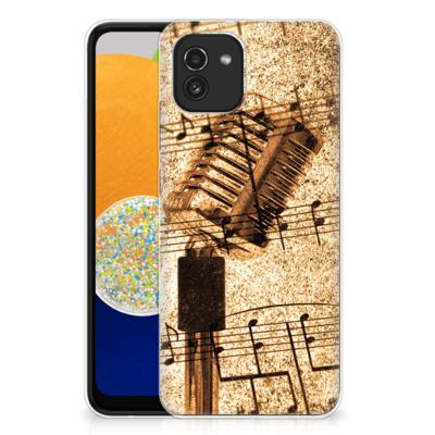 Samsung Galaxy A03 | Siliconen hoesje | met foto Bladmuziek Samsung Galaxy A03 | Siliconen hoesje | met foto Bladmuziek
