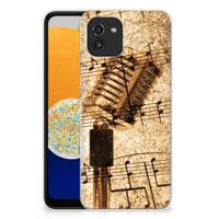 Samsung Galaxy A03 | Siliconen hoesje | met foto Bladmuziek