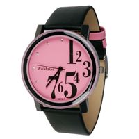 Womage Fashion horloge Roze Zwart