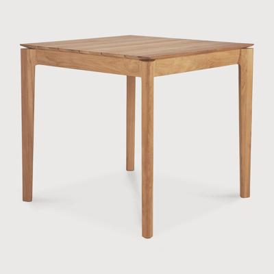 Ethnicraft Outdoor Bistrotafel 'Bok' Teakhout, 80 x 80cm, kleur Naturel