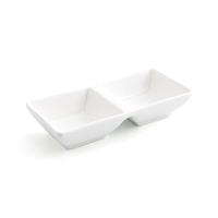 Snackdienblad Quid Select Wit Keramisch 15 x 7 cm (12 Stuks) (Pack 12x)