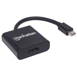 Manhattan 152570 Mini-displayport Adapter [1x Mini-DisplayPort stekker - 1x HDMI-bus] Zwart Afgeschermd, UL gecertificeerd 15.00 cm