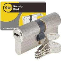 YALE losneembare slotcilinder - voor buiten- / toegangsdeur - 6 pins - 4 sleutels - 40 x 40 mm