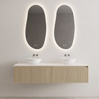 Onderkast Gliss Design Timotheus 180 CM 2 Lades Incl Topplaat Corn Silk - thumbnail