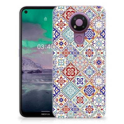 Nokia 3.4 | TPU | Siliconen hoesje | Tiles Color