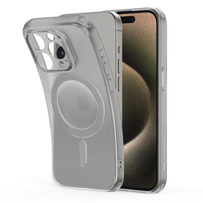 iPhone 15 Pro Max Zero Clear Case (HaloLock) - Frosted Grey