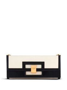 Balmain pochette Heritage à design bicolore - Blanc