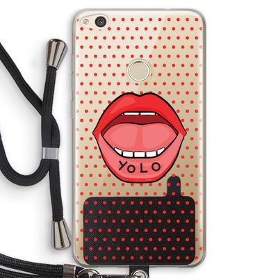 Yolo Denise: Huawei Ascend P8 Lite (2017) Transparant Hoesje met koord