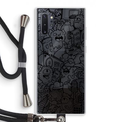 Vexx Black City : Samsung Galaxy Note 10 Plus Transparant Hoesje met koord