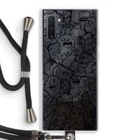Vexx Black City : Samsung Galaxy Note 10 Plus Transparant Hoesje met koord